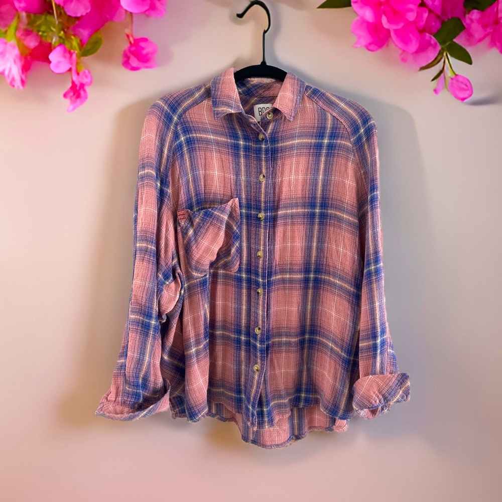 Super Soft Plaid Button Up